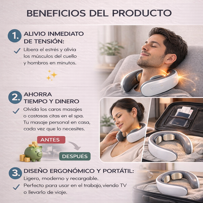 AlivioZen™ – Masajeador de Cuello