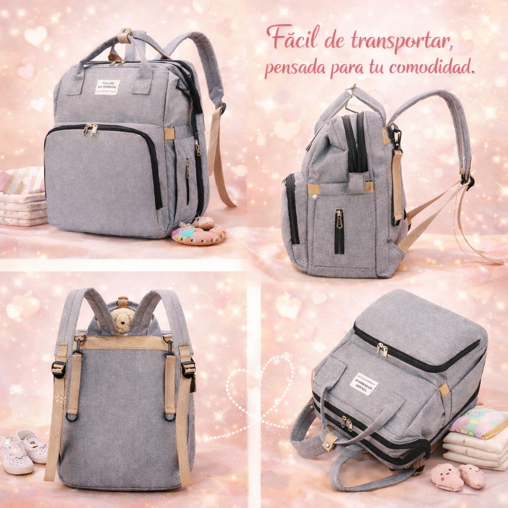 NidoBag™ - Pañalera con Cambiador Plegable Multiuso