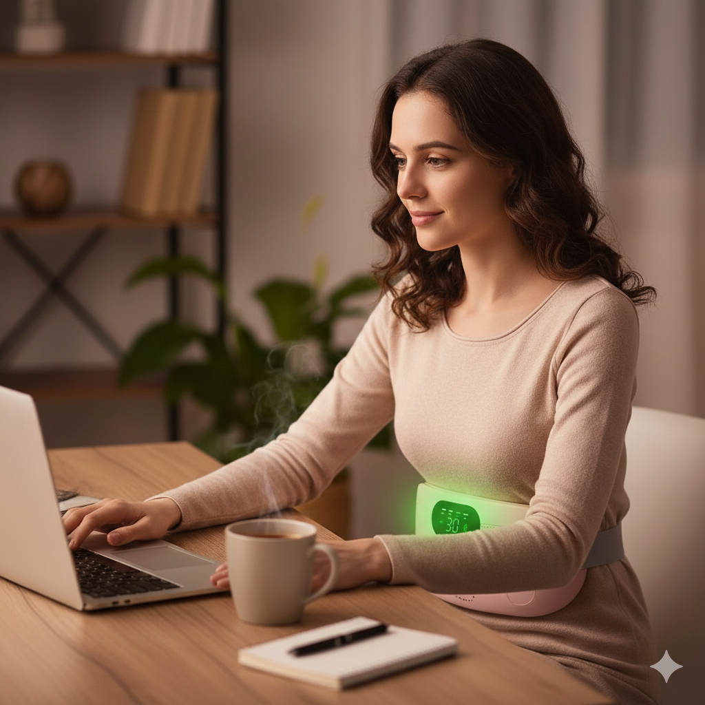 ThermaLuna™ - Almohadilla Térmica Portátil de Alivio Inteligente