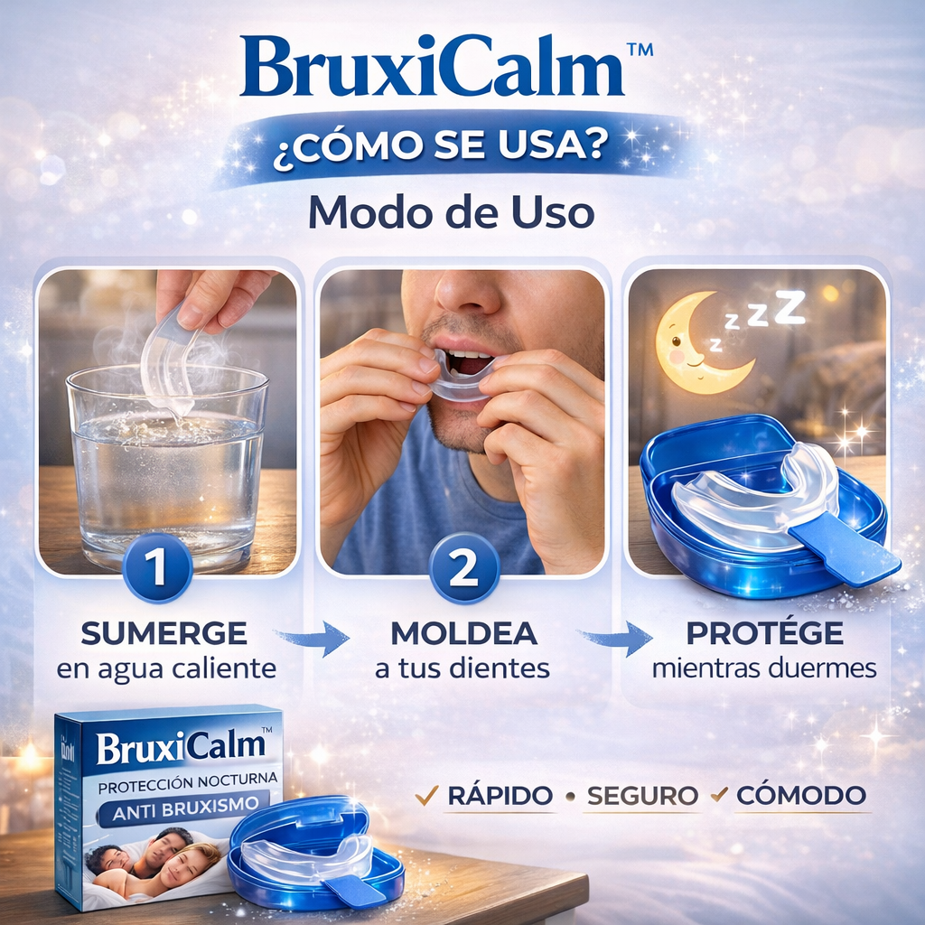 BruxiCalm™- Placa Anti bruxismo Apnea Y ronquido