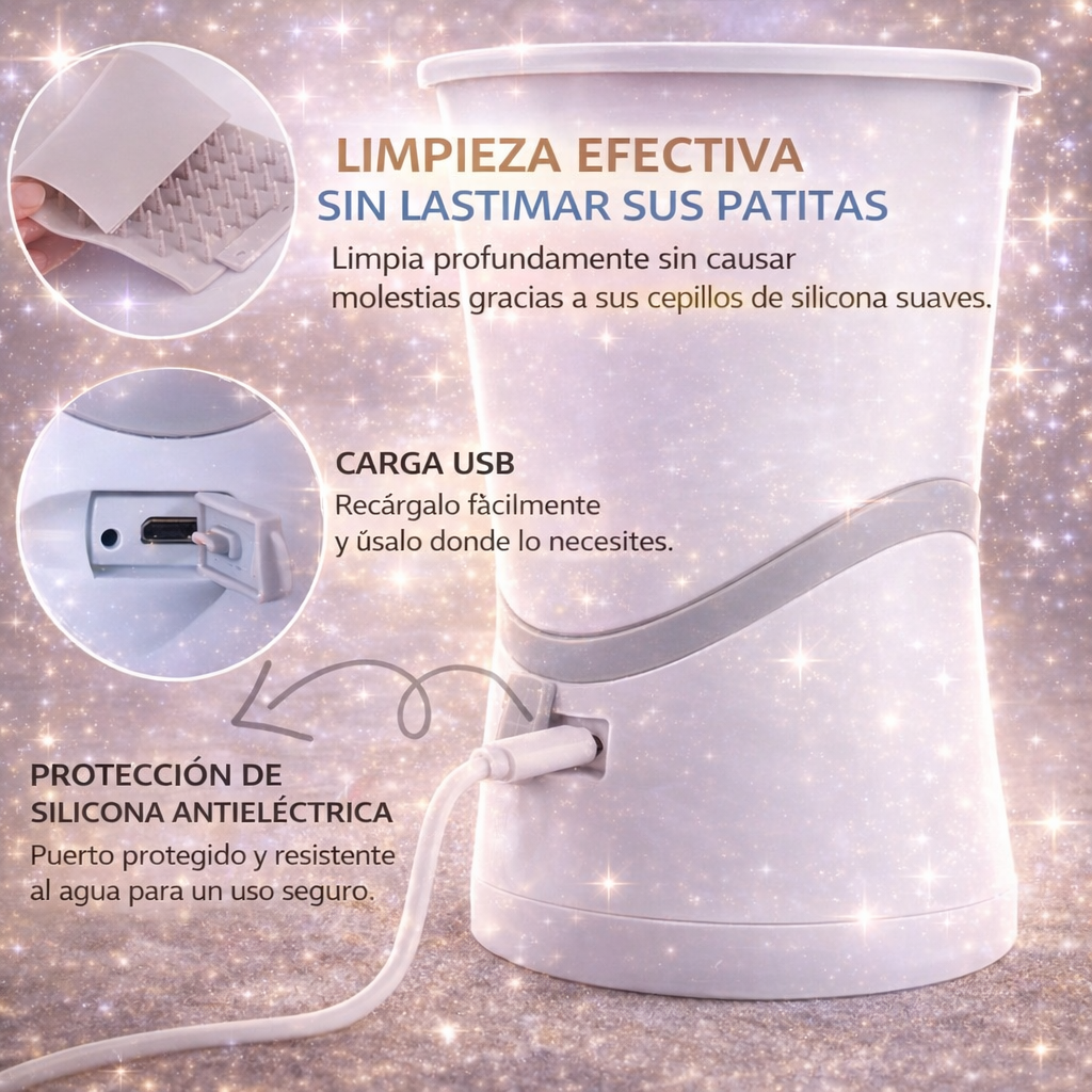 PatitasClean™ – Limpiador Automático de Patas